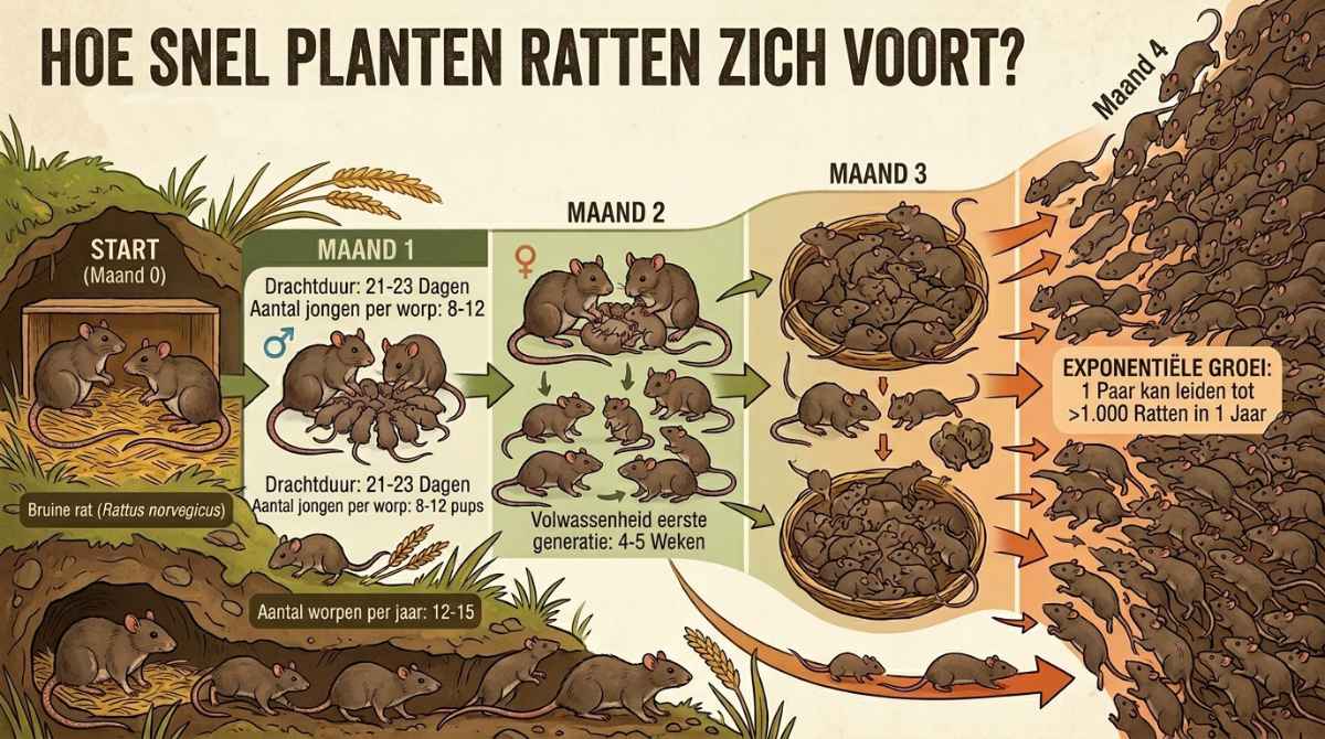 scheme over de voortplanting van ratten